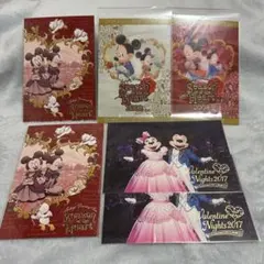 ディズニー　バレンタイン　ポストカード　6枚　ミッキー　ミニー