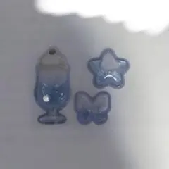 ボンボンドロップシール　青　おすそわけ　かわいい