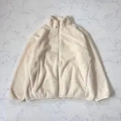 UNIQLO/ユニクロ/フリースジャケット/ボア/アイボリー/XL/大きいサイズ