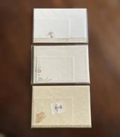 未使用 美品　メッセージカード封筒　3セット　ギフト　便箋セット