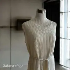 anuans バックテールプリーツカットワンピース