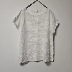 A/C DESIGN BY ALPHA CUBIC レース切替カットソー (L)のサムネイル