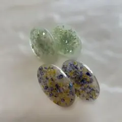 イヤリングセット グリーン ブルー イエロー 夏 春夏