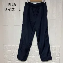 FILA スポーツ ネイビー ジャージパンツ