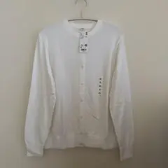 ユニクロ　ホワイト カーディガン XL