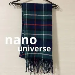 ナノユニバース　大判ストール　マフラー　チェックのサムネイル