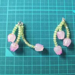 No.62-4　チューリップ紫　ピアスorイヤリング