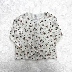 PETIT BATEAU 花柄カーディガン 140cm