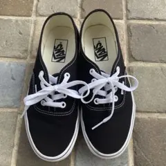 Vans ブラック キャンバス スニーカー