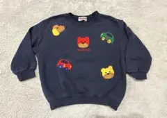 オールドミキハウス　レトロ　スウェット　トレーナー　ネイビー　90