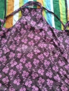 中古★エプロン★アナスイ★ANNA SUI★花柄★サロンジェのサムネイル