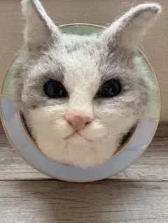 羊毛フェルト 猫 壁掛け - メルカリ
