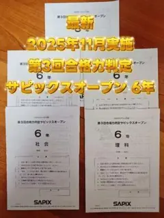 2026年最新】第4回 合格力判定サピックスオープンの人気アイテム