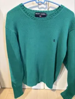 ラルフローレン　ニット　ターコイズ