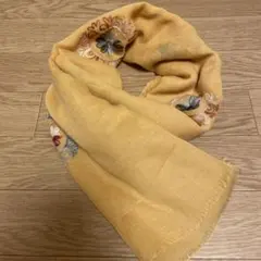 【Amina 】刺繍入りストール オレンジのサムネイル