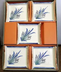 蝶*様 昭和レトロ！ 小皿 銘々皿 取皿 5枚揃