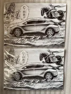 原哲夫によるC-HRの漫画スタイルのノート A5サイズ 2冊