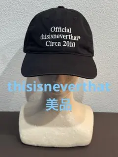 thisisneverthat Times Cap MEN キャップ 黒 美品のサムネイル