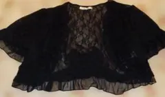 axes femme レースボレロ 半袖 ブラックのサムネイル