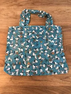 レア非売品☆スヌーピーミスドコラボ☆携帯用エコバッグ☆SNOOPYトートバッグ
