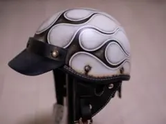 新品未使用　ポリヘル　ハーフ　ショーティ　アイボリーエイジング黒フレア2のサムネイル