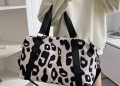 旅行バック ボストンバック ヒョウ柄バック 大型バック 大容量 2wayバック