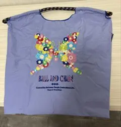 Ball & Chain 蝶の刺繍 エコバッグストラップ付きおしゃれ