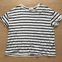 ZARA 半袖　Tシャツ　ボーダー　M 28 モダールのサムネイル