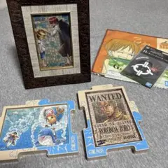 ワンピース パズル 完成品　3点セット　シャンクス　ルフィー　ゾロ　チョッパー