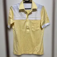 【新品】Playboy ポロシャツ メンズ M イエロー レトロデザイン 切替