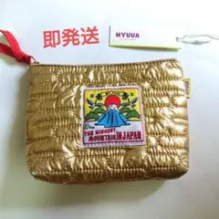 お値下‼️訳あり‼️JAPAN 富士山 ポーチ ゴールド MYUUAミューア
