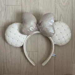 ミッキー型カチューシャ（ホワイト）