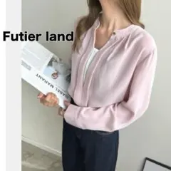 【Futier land】インナー レイヤー風 ブラウス 長袖のサムネイル