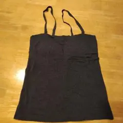 ダークグレー ストラップ付きブラトップ Lサイズ