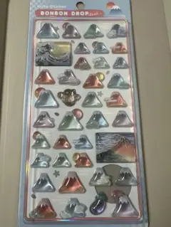 ボンボンドロップシール 和柄 富士山