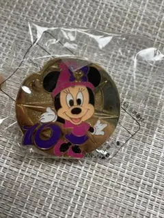 ミニーマウス 10周年記念 ピンバッジ
