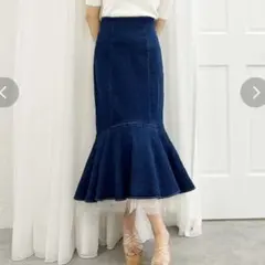 マーキュリーデュオ デニムチュールマーメイドスカートのサムネイル