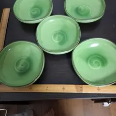 葉っぱ型小皿 5枚セット グリーン - メルカリ
