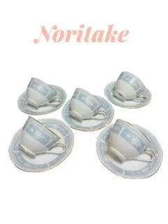 Noritake ノリタケ　レースウッドゴールド　カップ&ソーサー(5客)