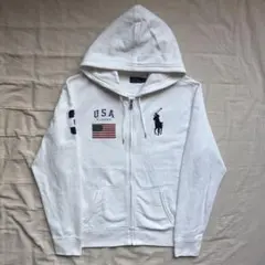 00s RalphLauren ボーダー ジップパーカー y2k 平成 - メルカリ