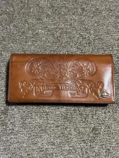 Vivienne Westwood レザー 二つ折り財布 オーブ コンチョ