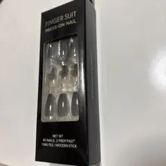 フィンガースーツ　プレスオンネイル完売品（シュガーコート）　ネイルチップ韓国