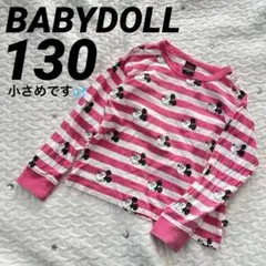 BABY DOLL ベビードール ミッキーマウス ボーダー ロンT 長袖Tシャツ