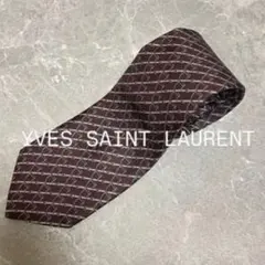 【人気‼️】YSL サンローラン シルクネクタイ バーガンディ