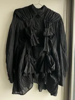 ENFOLD 完売　gathering shirt 38サイズ　BLKのサムネイル