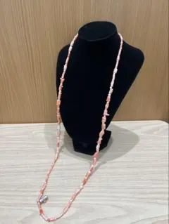 【G SILVER刻印】天然サンゴ コーラルネックレス／赤 貝 銀 シルバー珊瑚