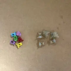 カラフルヘアクリップ6個セット&金蝶形ヘアクリップ5個セット