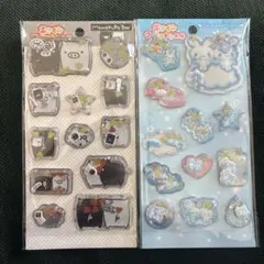 エアインマスコットシール モノクロブー ツインラビットエンジェル 新品未開封