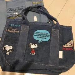 SNOOPY スヌーピーデニムトートバッグ