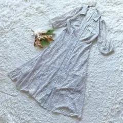 【ジルスチュアート】 (M) スクエアレース襟付きワンピース 大人可愛い 女子会